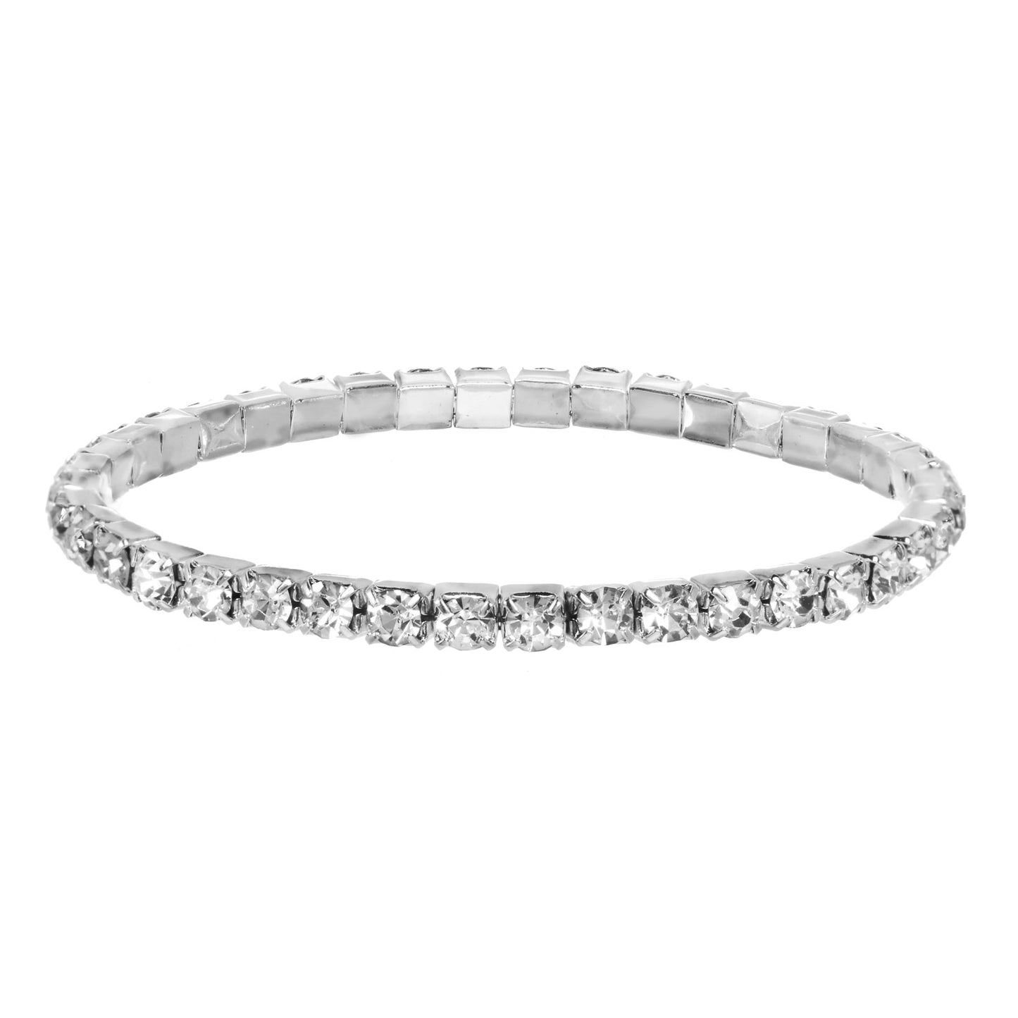 One-Row Rhinestone Stretch Bracelet