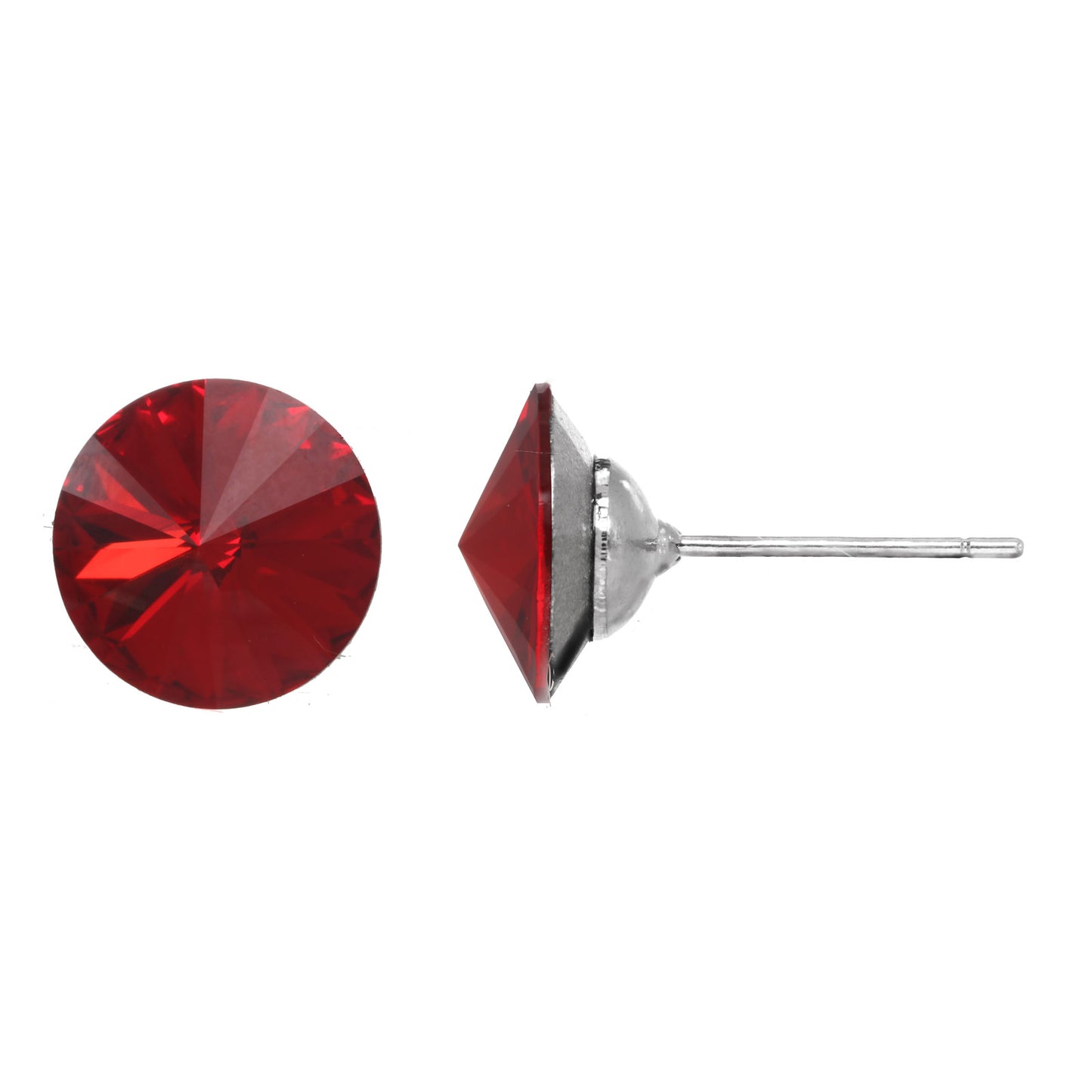 Faceted Crystal Stud Earring