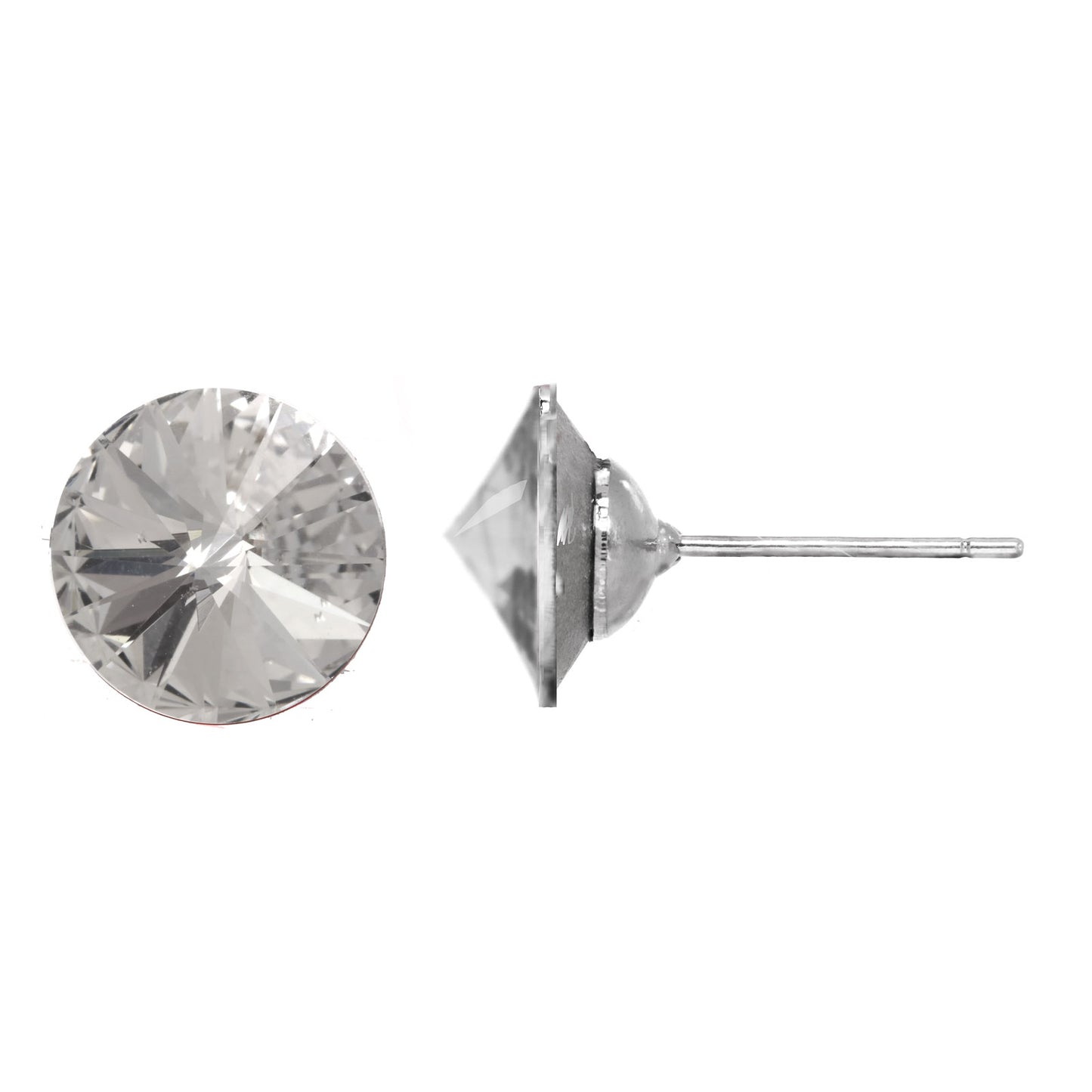 Faceted Crystal Stud Earring