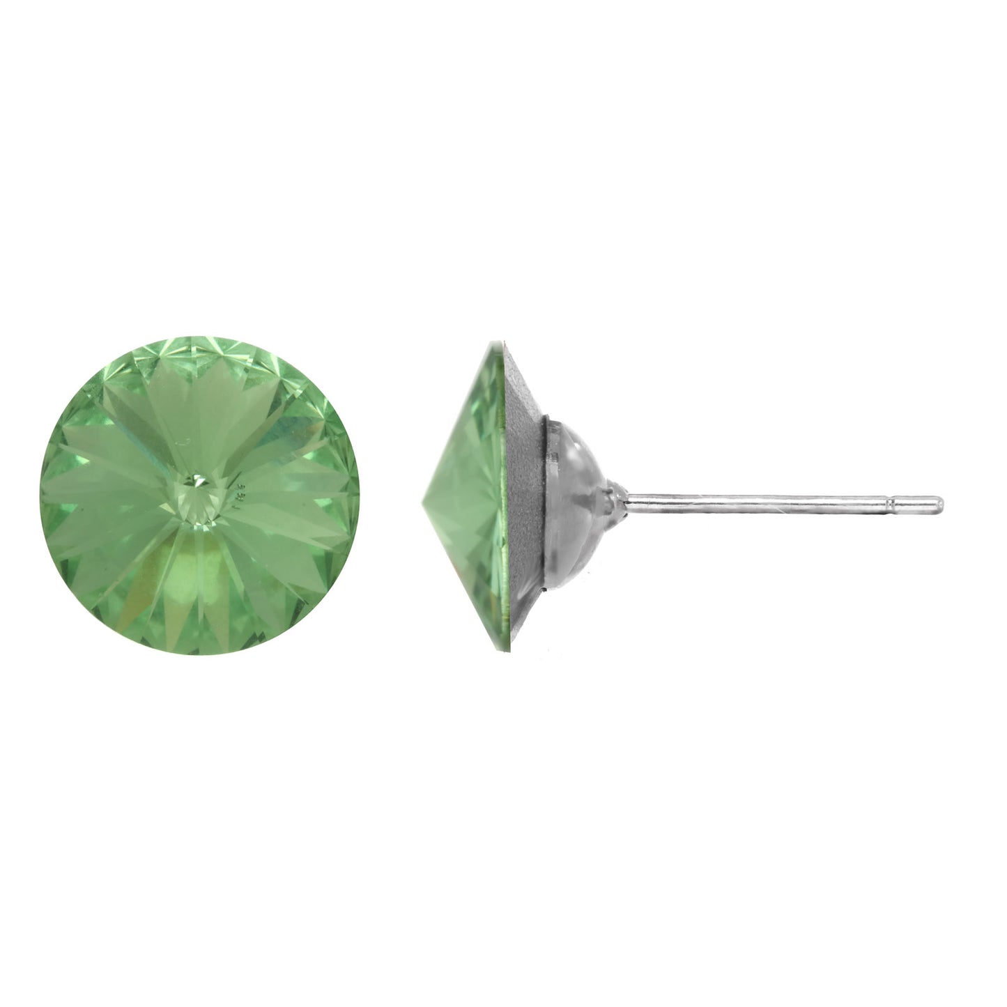 Faceted Crystal Stud Earring