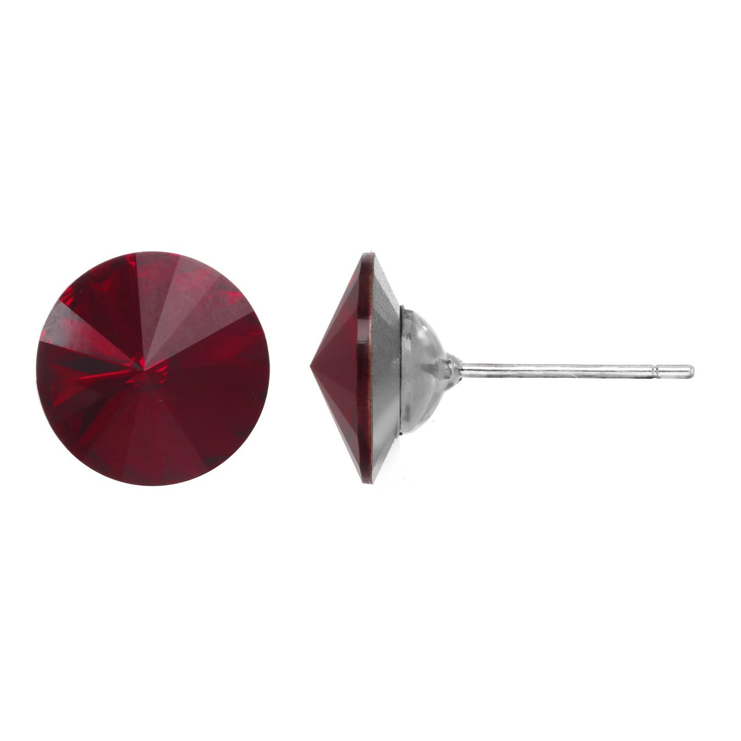 Faceted Crystal Stud Earring