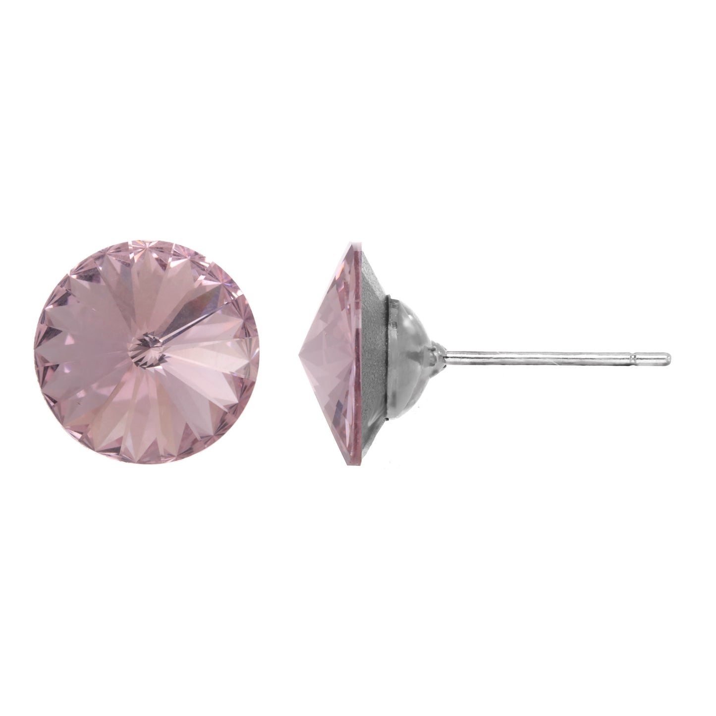Faceted Crystal Stud Earring