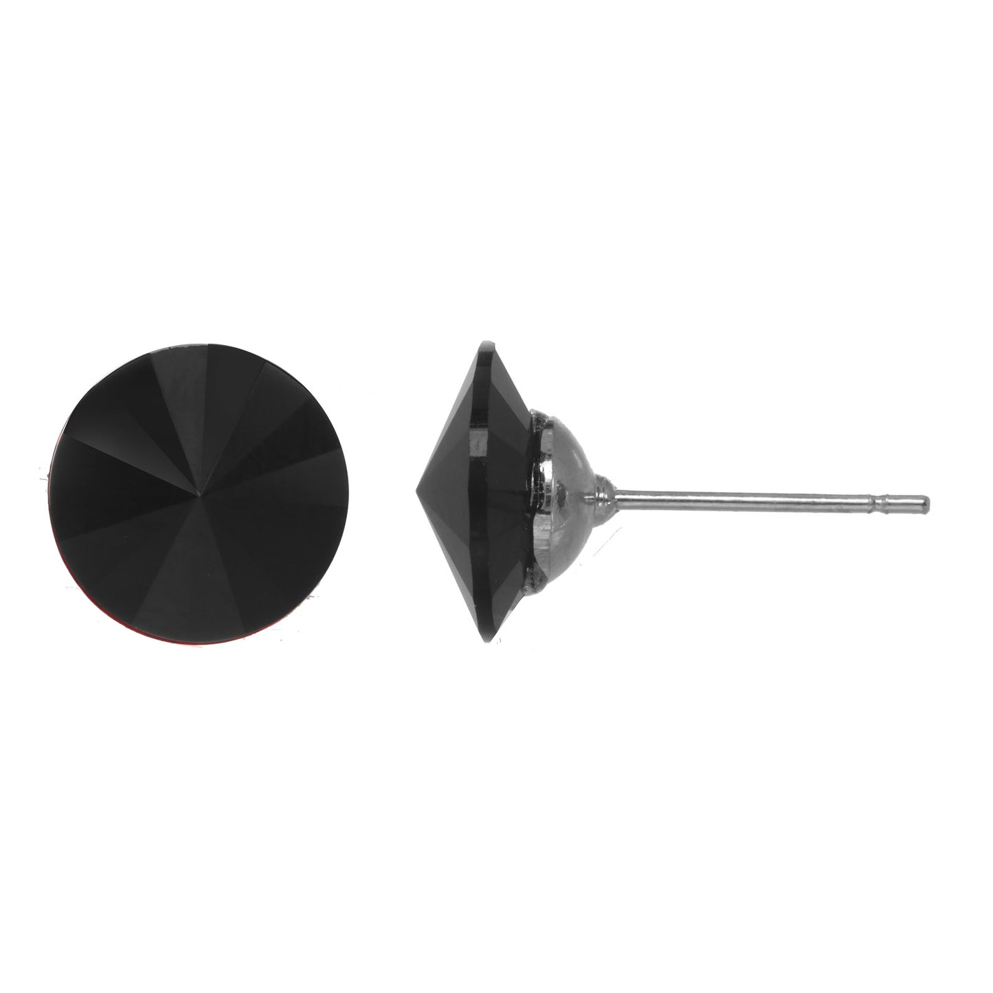 Faceted Crystal Stud Earring