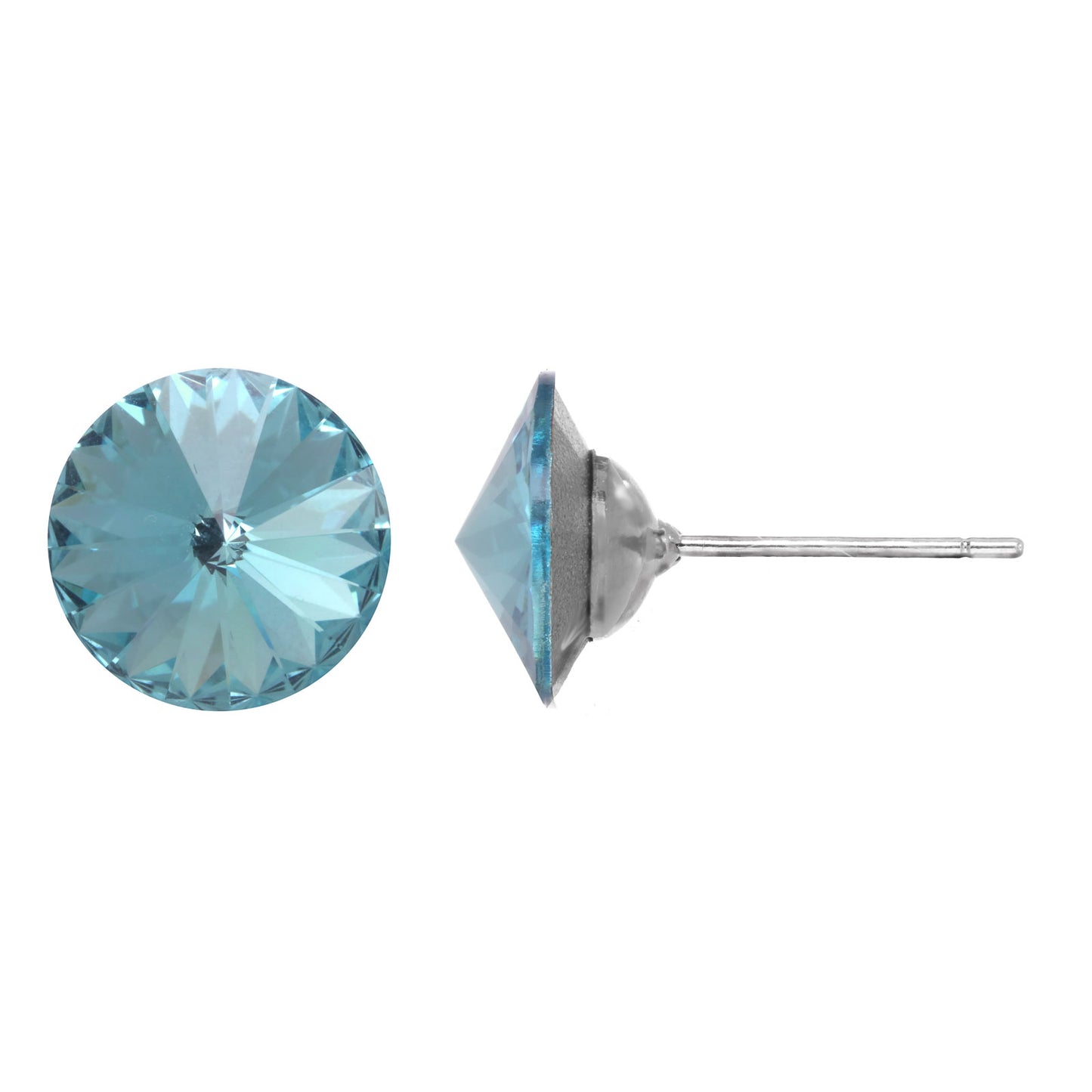 Faceted Crystal Stud Earring