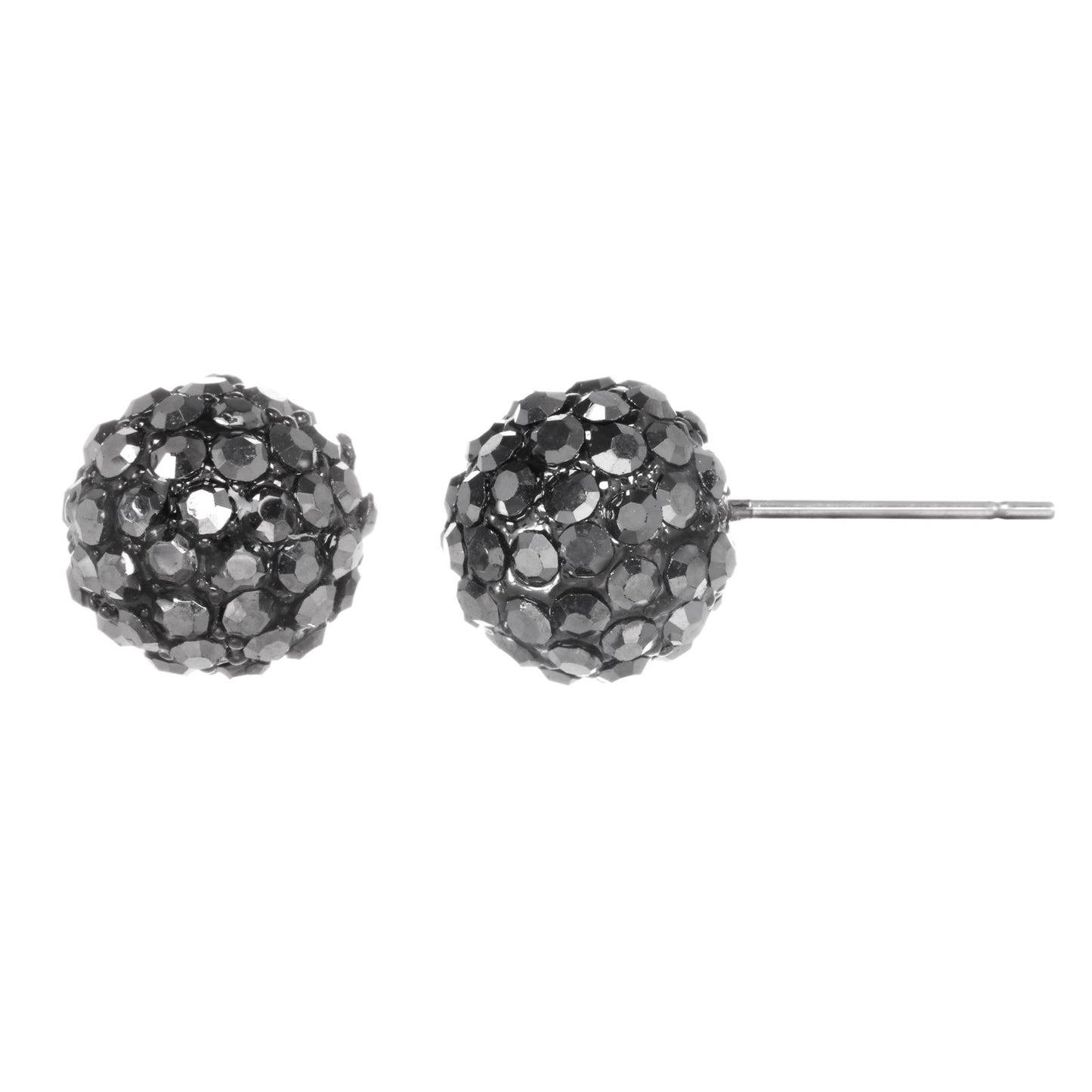 Crystal Ball Stud Earrings