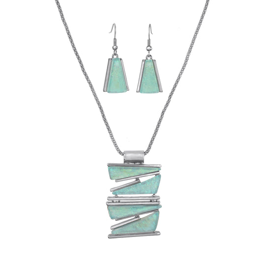 Rectangle Pendant with Contemporary shapes