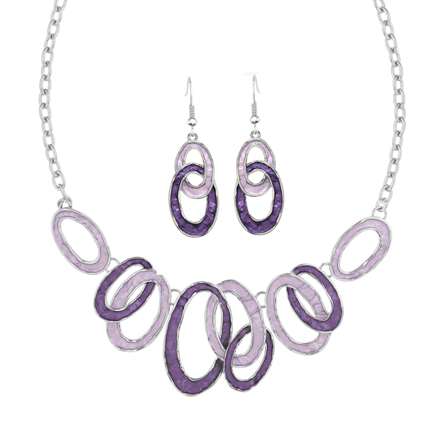 Contemporay Interlocking Circle Necklace