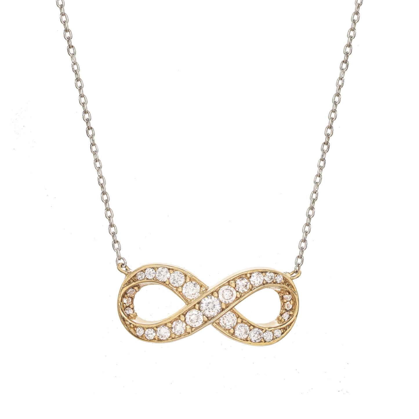 Two-Tone Infinity Necklace