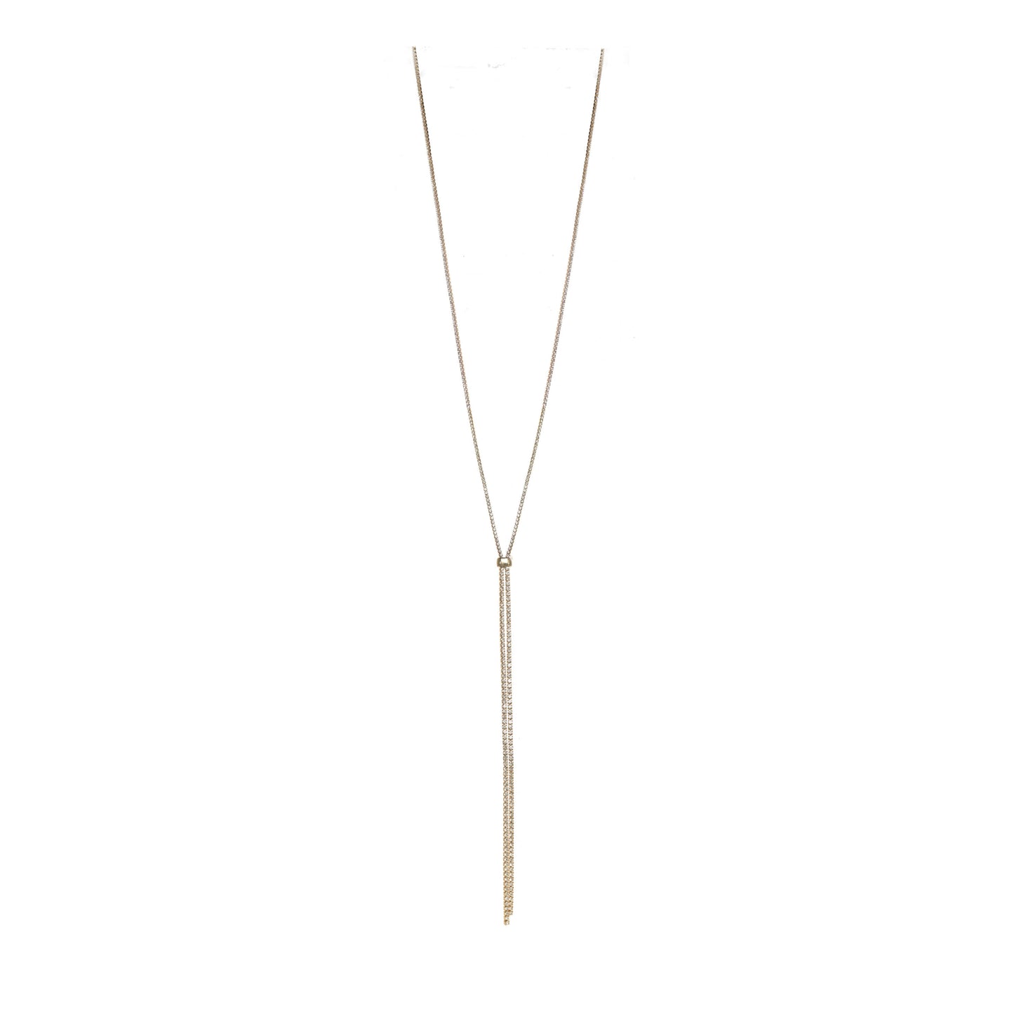 Rhinestone Lariat Necklace