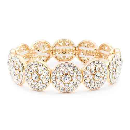 Round Crystal Stretch Bracelet