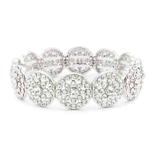 Round Crystal Stretch Bracelet