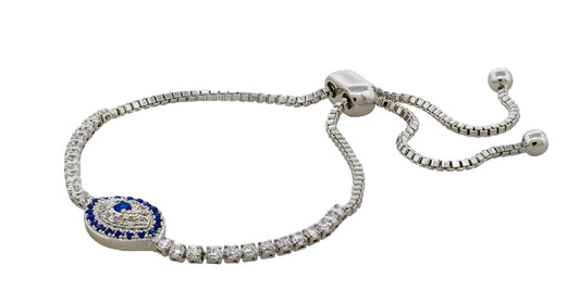 Evil Eye Charm Adjustable Bracelet