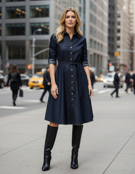 Denim Shirt Dress