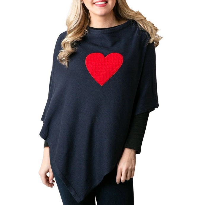 Red Heart Poncho