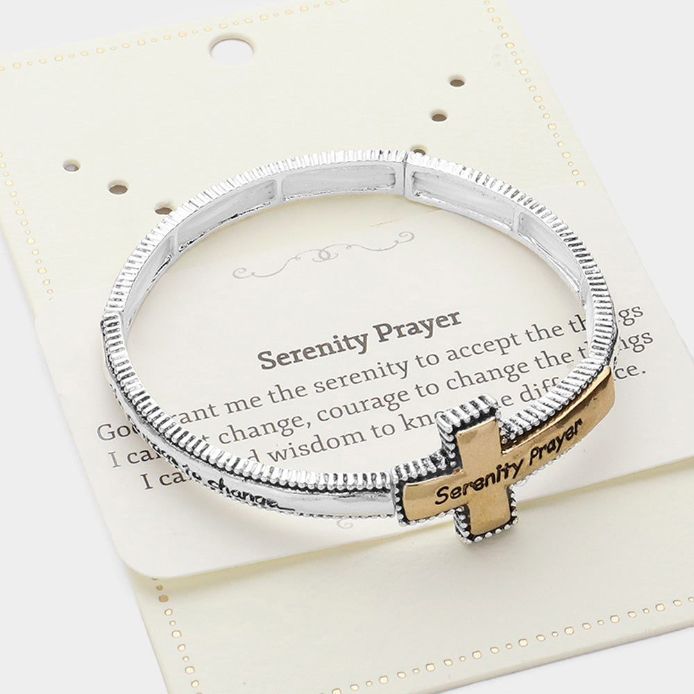 Serenity Prayer Inspirational Stretch Bracelet