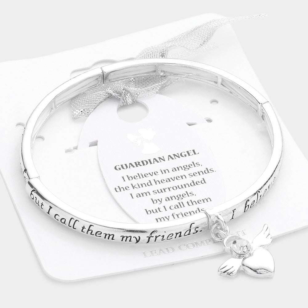 Guardian Angel Inspirational Stretch Bracelet