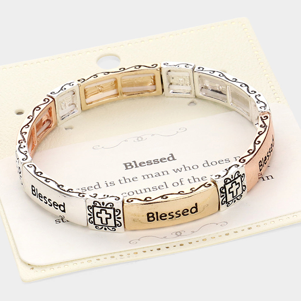 Blessed Inspirational Stretch Bracelet