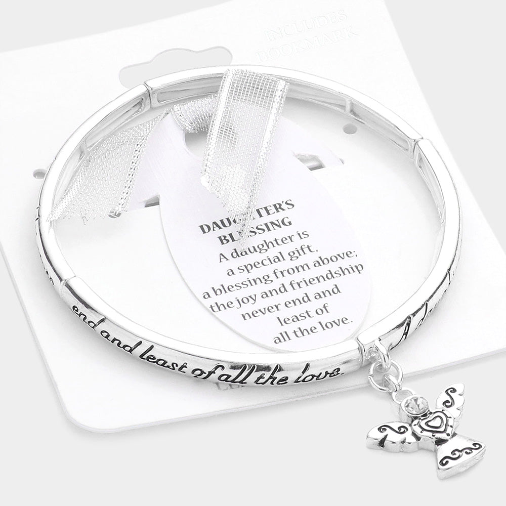 Daughter Inspirational Stretch Bracelet