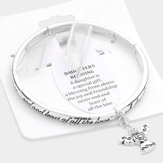 Daughter Inspirational Stretch Bracelet