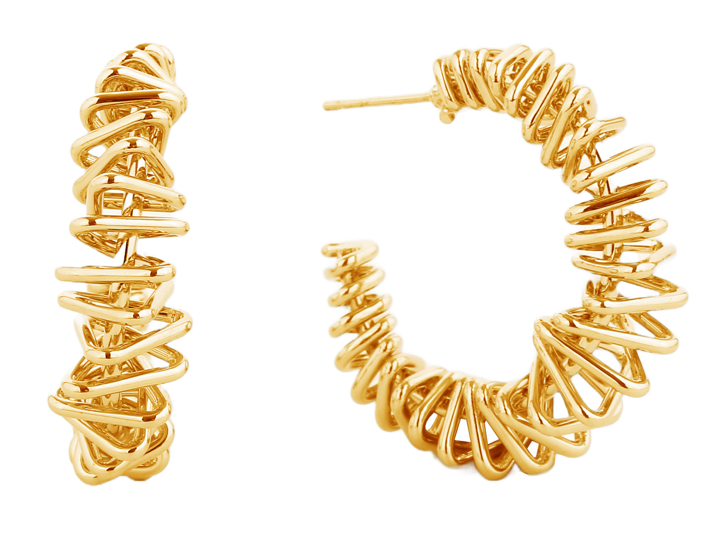 Textured Hoop Earrings