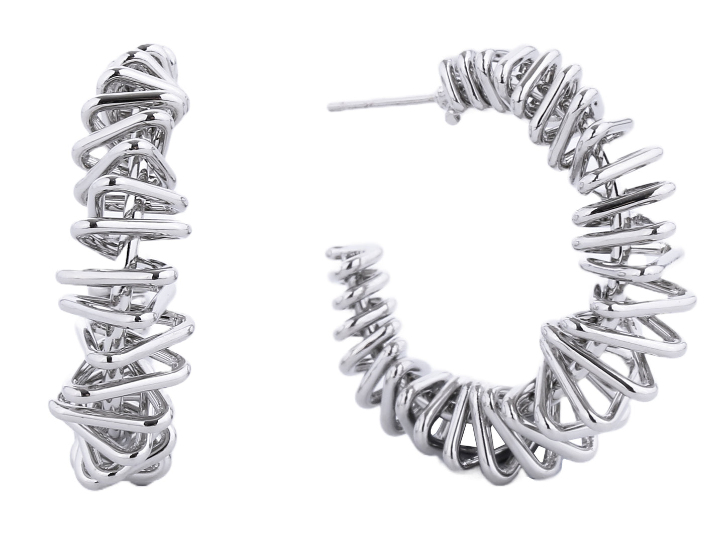Textured Hoop Earrings