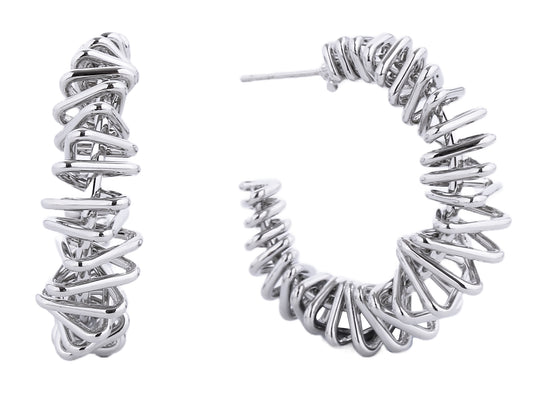Textured Hoop Earrings