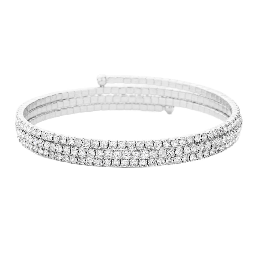 3 Row Wrap Coil Bracelet