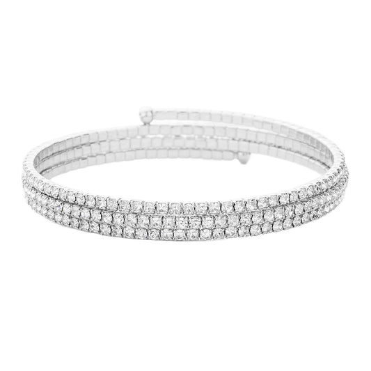 3 Row Wrap Coil Bracelet