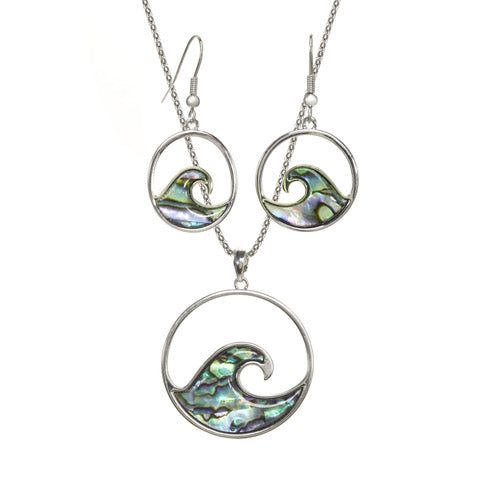 Wave Pendant Necklace