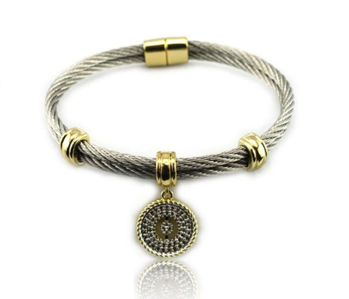 O Initial Cable Bracelet