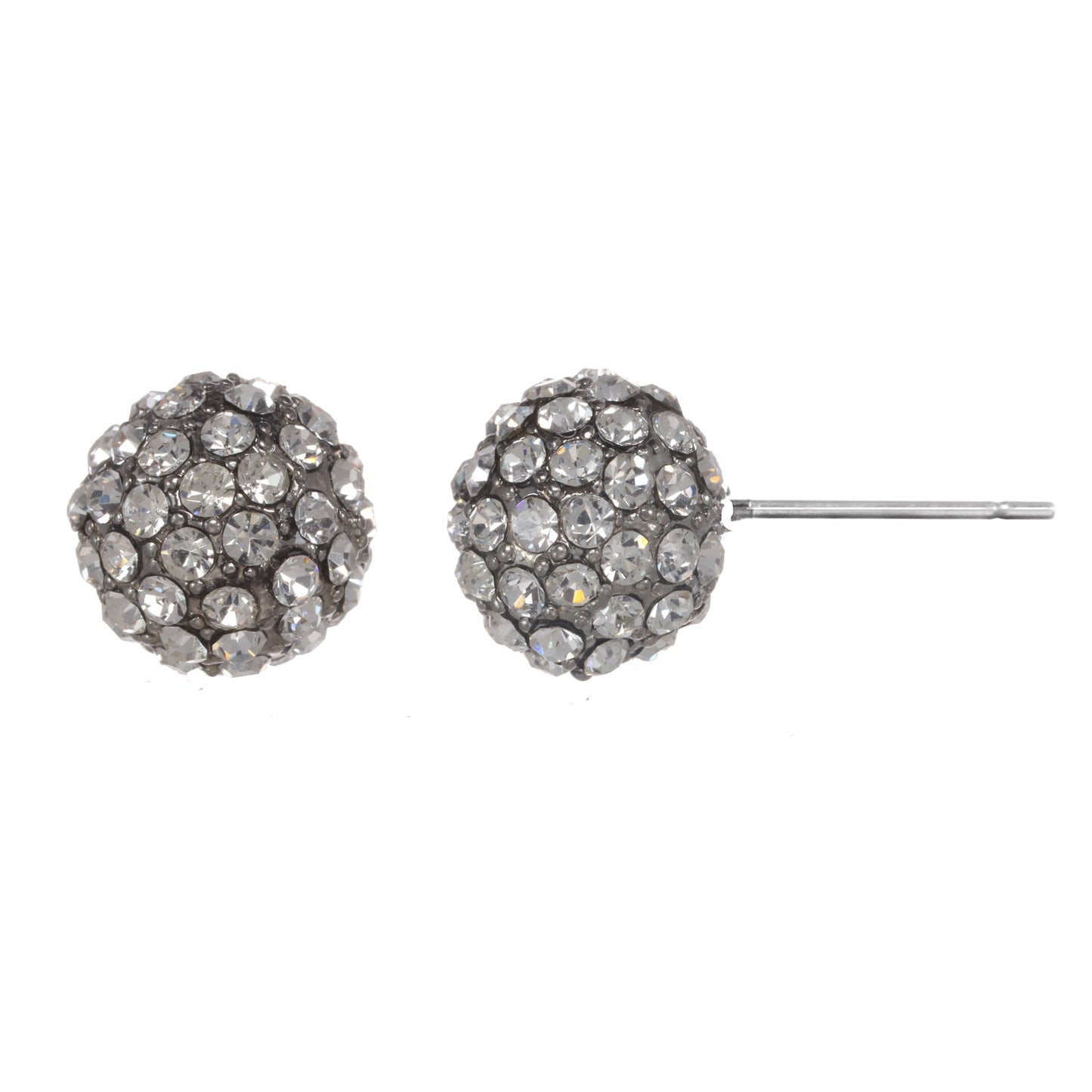 Crystal Ball Stud Earrings
