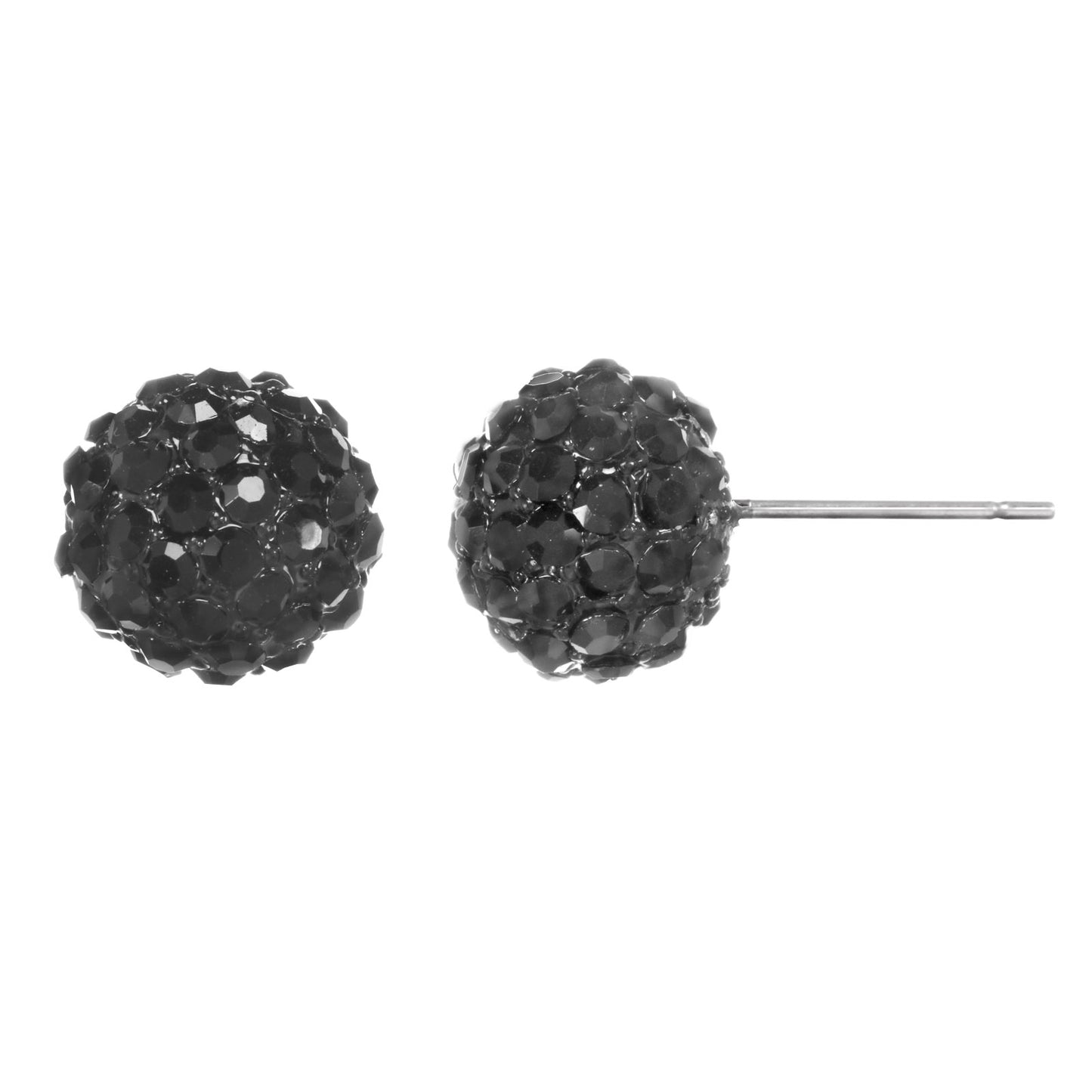 Crystal Ball Stud Earrings
