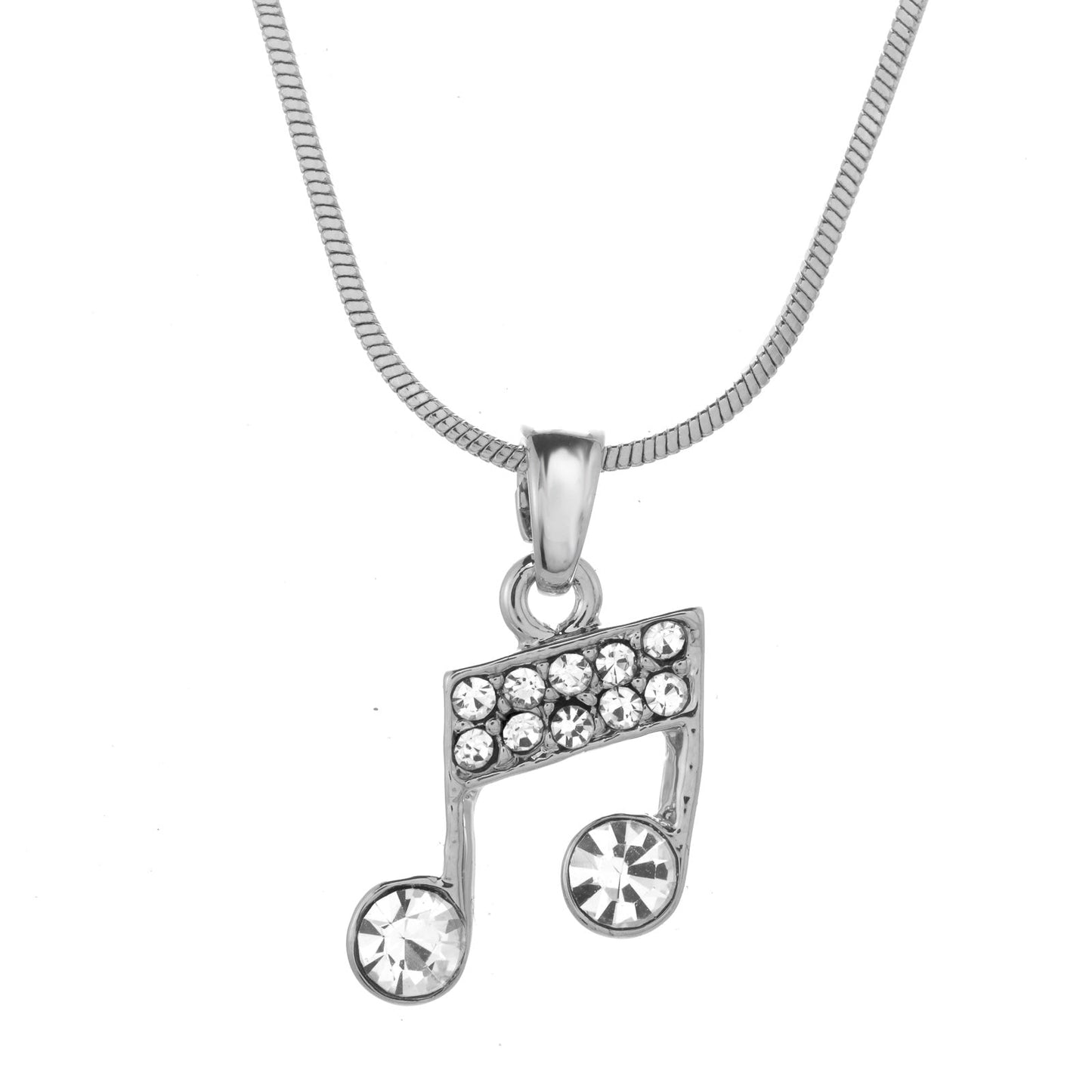 PAVE MUSIC NOTE NECKLACE