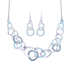 Contemporay Interlocking Abstract Circle Necklace