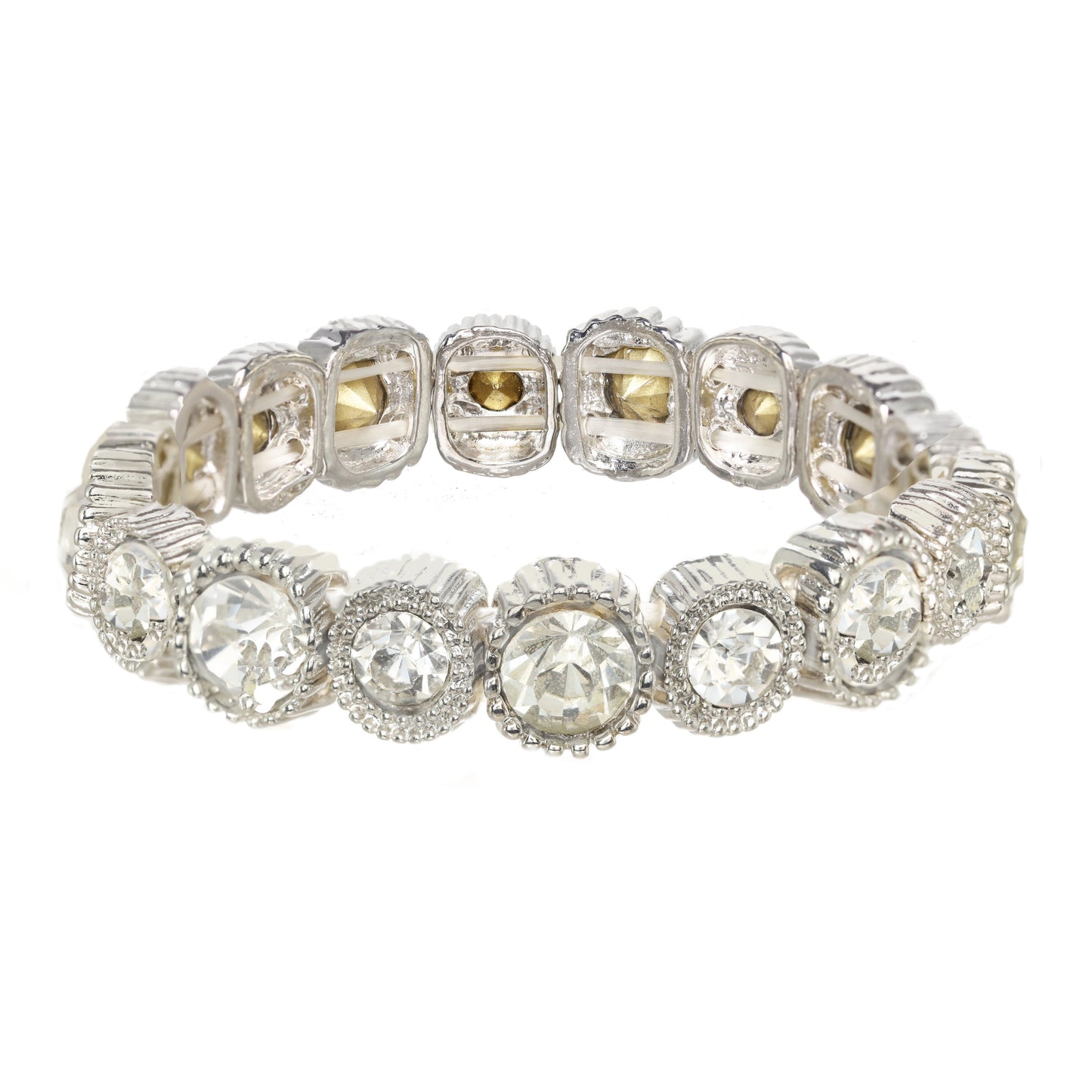 Round Crystal Stretch Bracelet