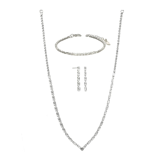 Baguette Crystal Set