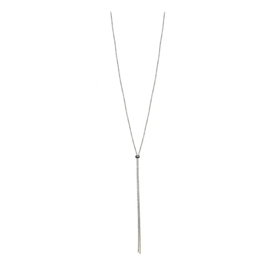 Rhinestone Lariat Necklace