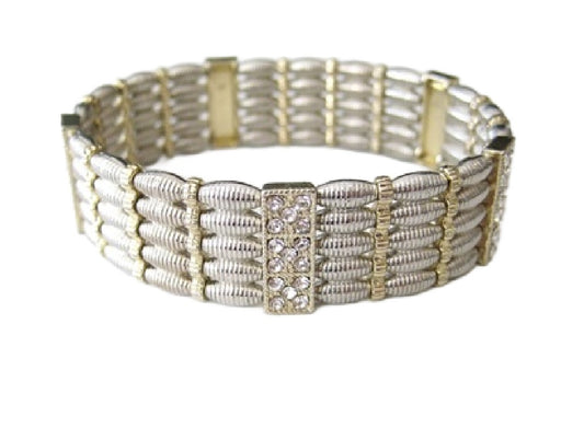 Two-Tone Stretch Bracelet