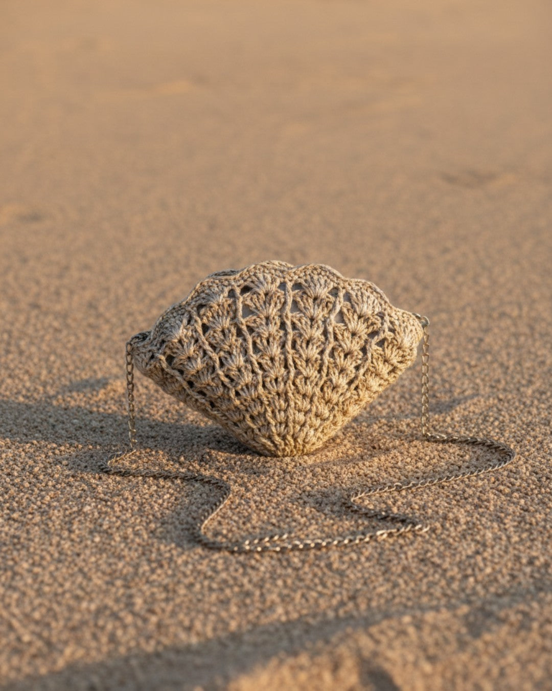 Crochet Shell-Shaped Bag