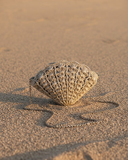Crochet Shell-Shaped Bag