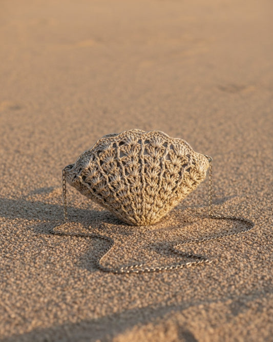 Crochet Shell-Shaped Bag