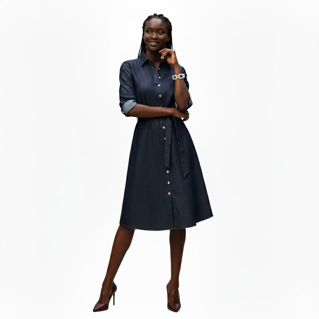 Denim Shirt Dress