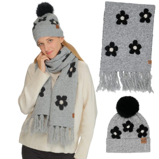 C.C Daisy Scarf and Hat