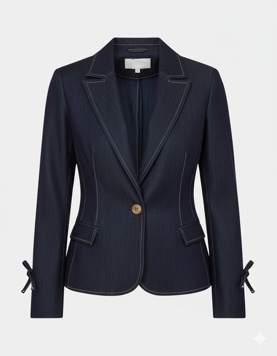 Denim Blazer & Matching Skirt