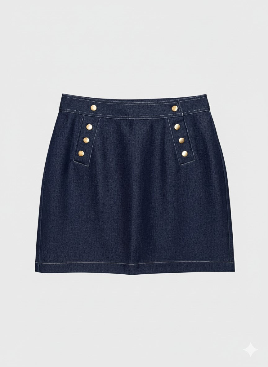 Denim Blazer & Matching Skirt