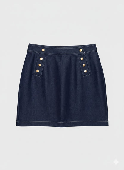 Denim Blazer & Matching Skirt