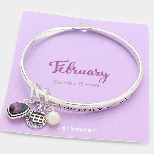 Birthstone Bracelets - February