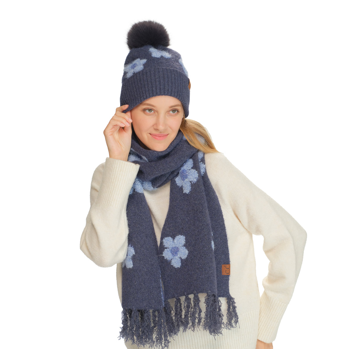 C.C Daisy Scarf and Hat