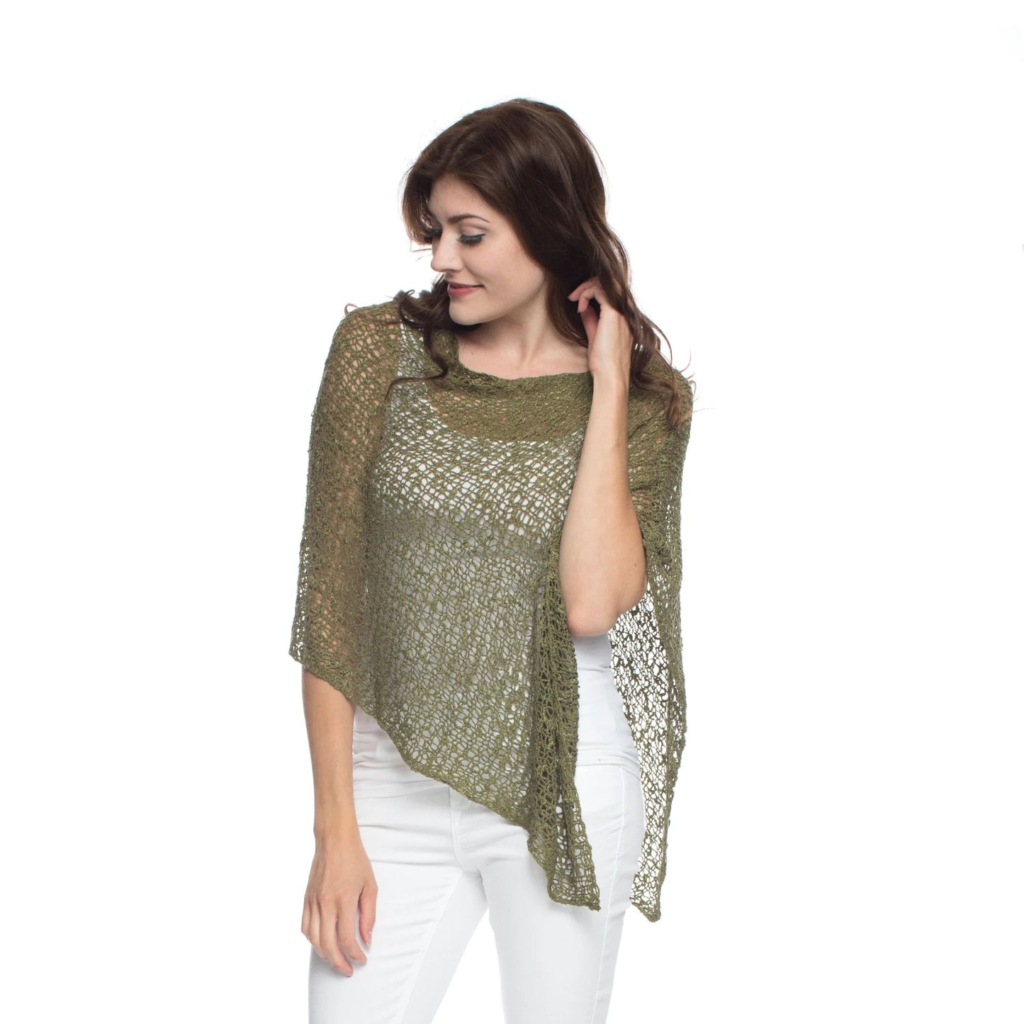 Open Weave Poncho