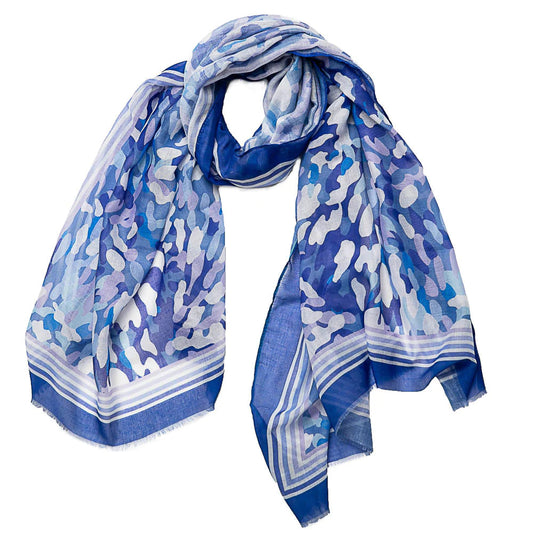 PRINTED SCARF WITH BORDER